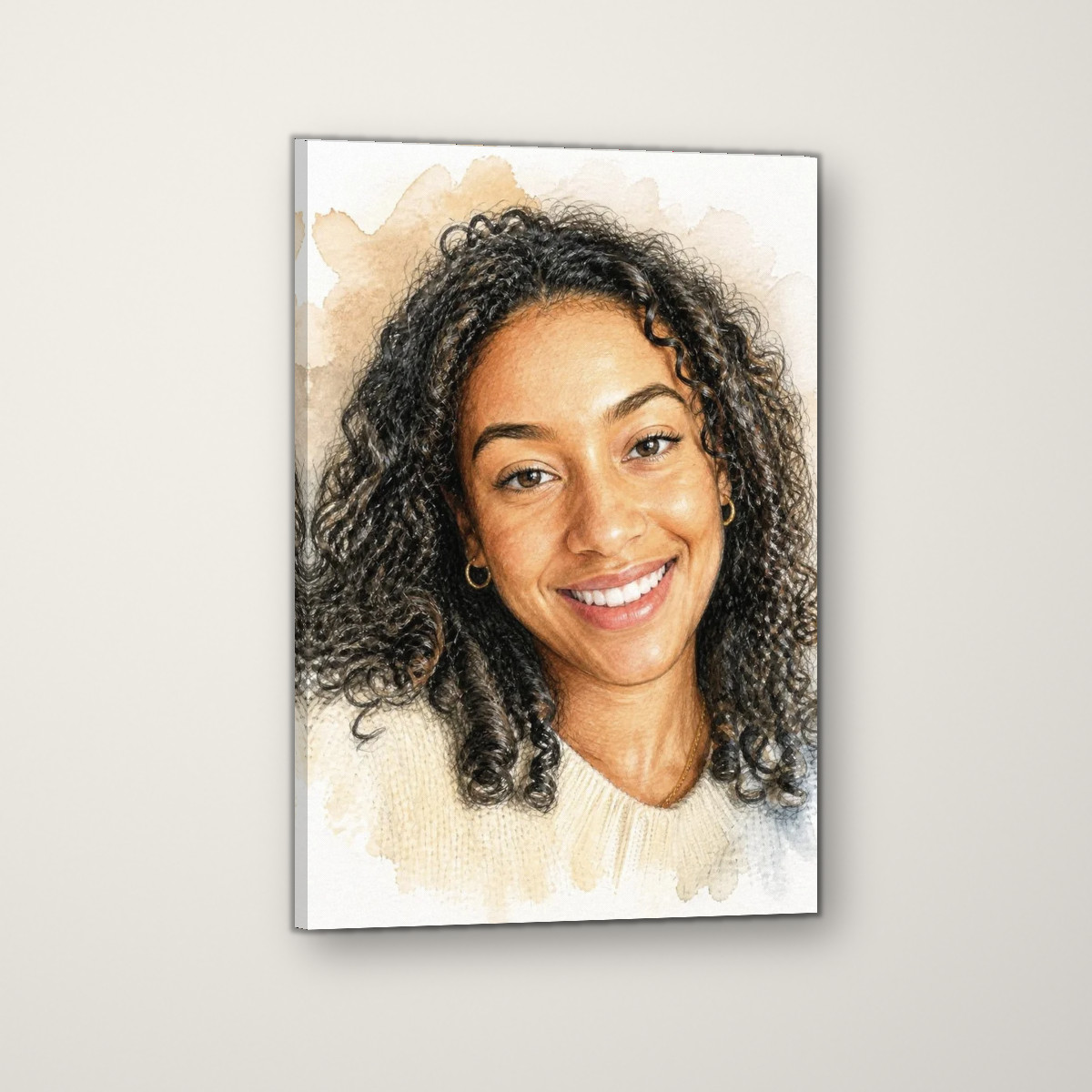 Color Sketch portrait canvas