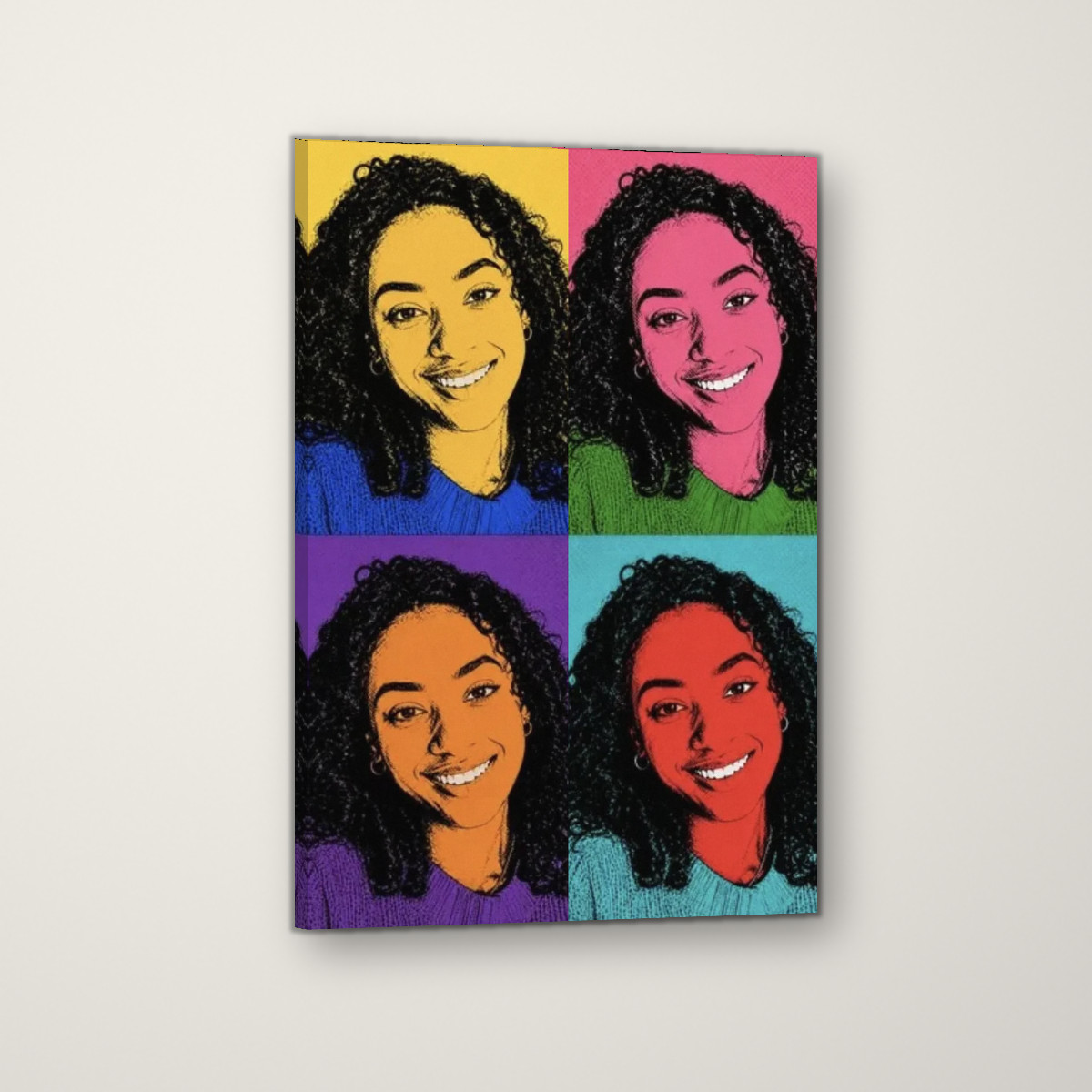 Pop Art portrait canvas